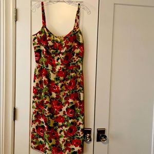 Beautiful retro vibe silk cocktail dress